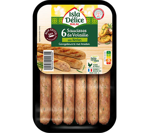 Innovation Isladélice Saucisse volaille herbes