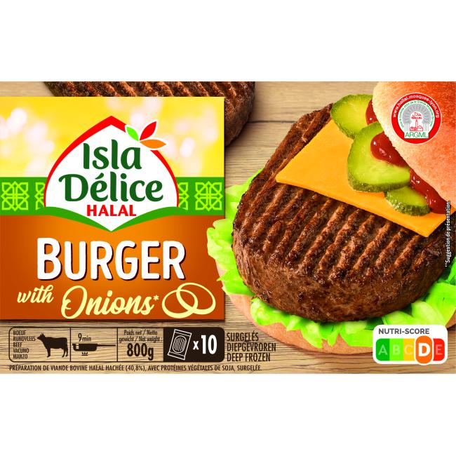 10 Burgers à l'oignon 800g