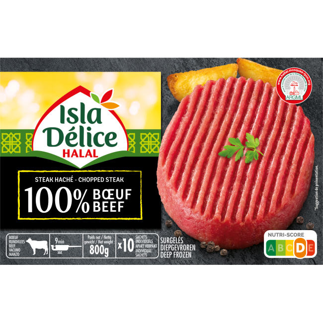 10 Steaks Hachés 100% bœuf 800g