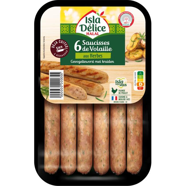 Saucisses de volaille aux herbes