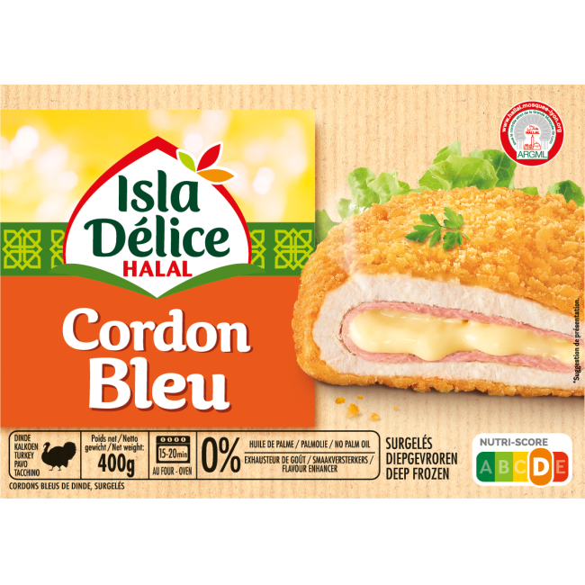 4 Cordons Bleus de dinde 400g