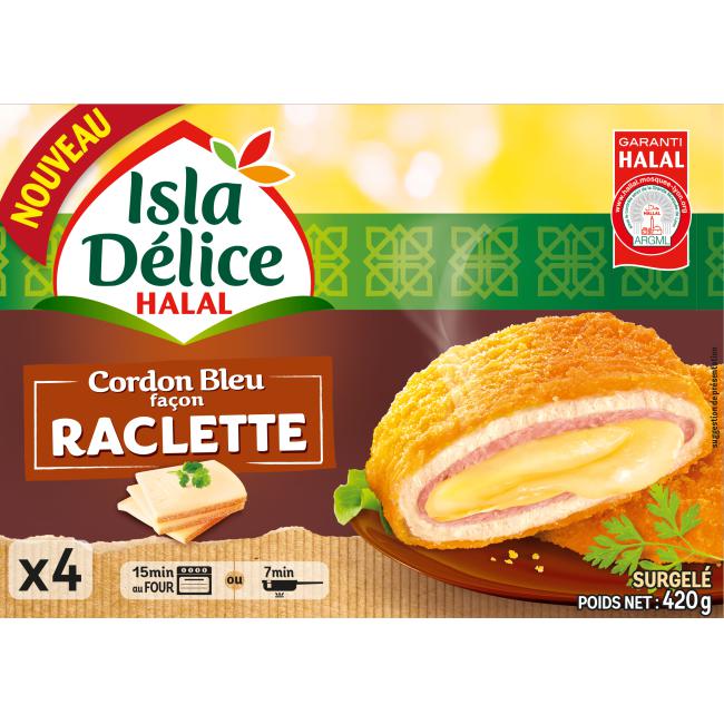 4 Cordons Bleus de dinde façon raclette 420g