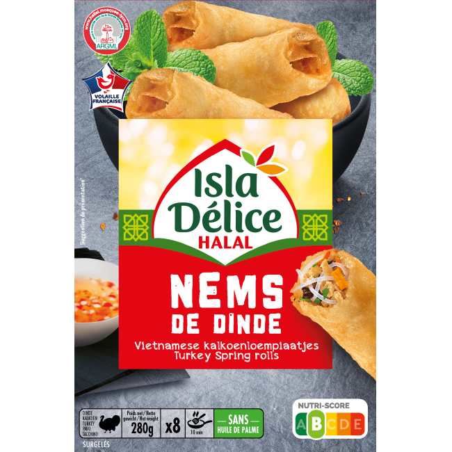 8 Nems de dinde 280g