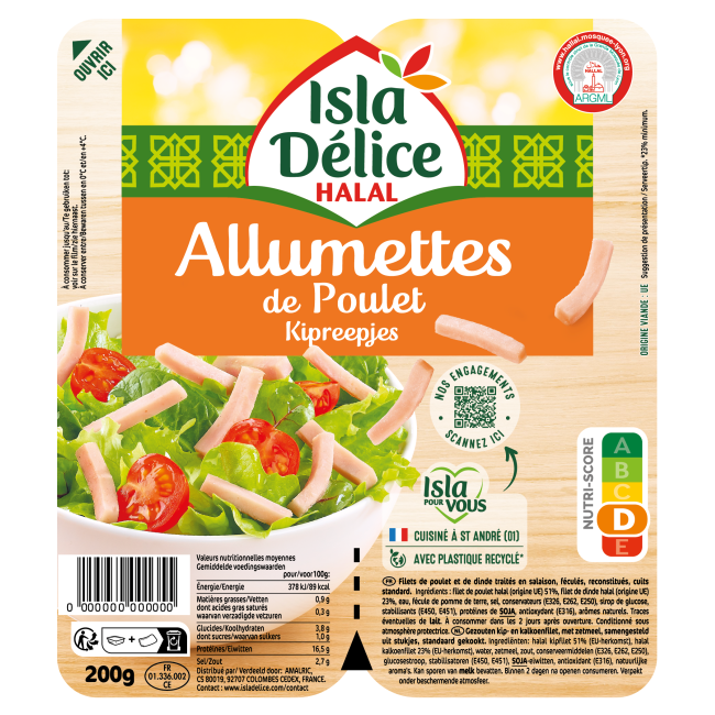 Allumettes de volaille 2x100g