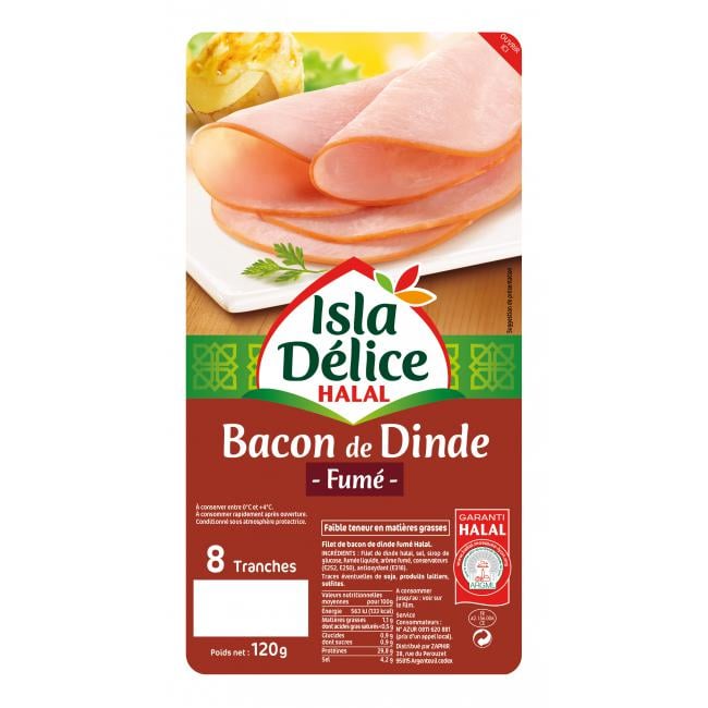 Bacon de dinde goût fumé 8 tranches