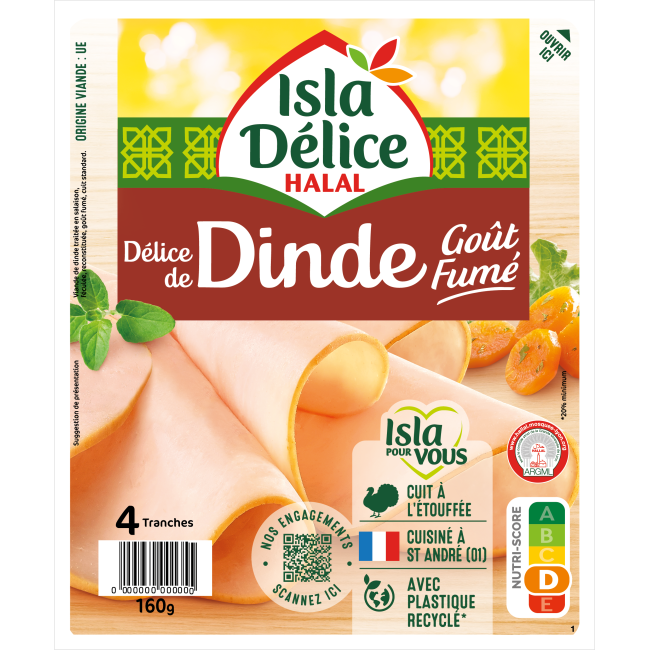 Délice de dinde goût fumé 4 tranches