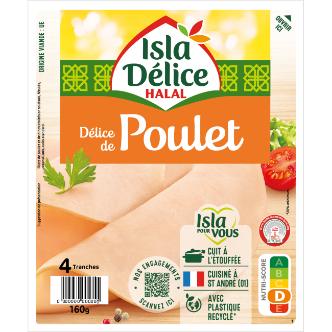 Délice de poulet 4 tranches