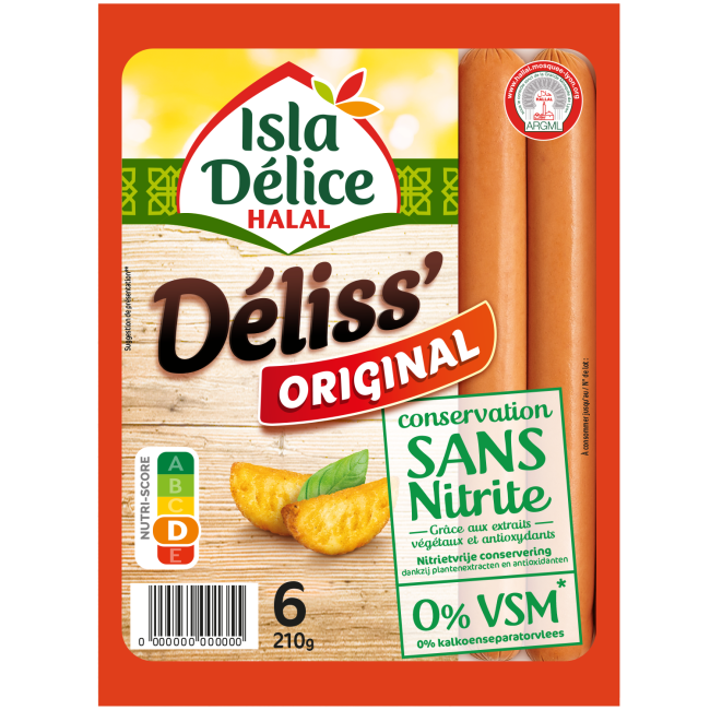 Deliss'Original Sans Nitrite x6