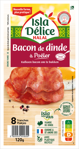 Bacon de dinde goût fumé à poêler 8 tranches