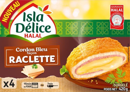 4 Cordons Bleus de dinde façon raclette 420g