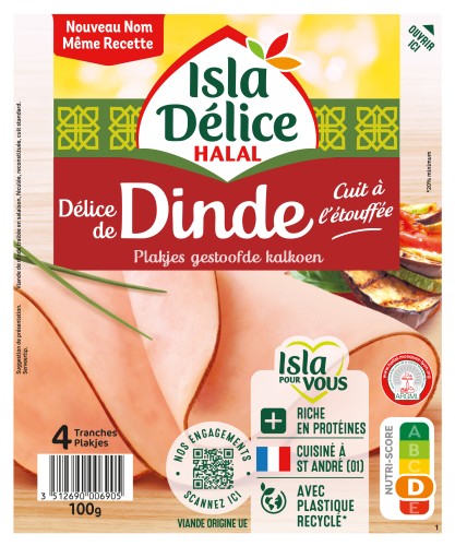Délice de dinde cuit à l'etouffée 4 tranches