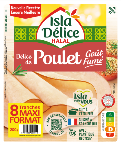 Délice de poulet goût fumé 8 tranches
