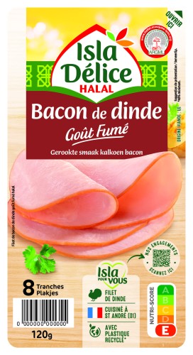 Bacon de dinde goût fumé 8 tranches
