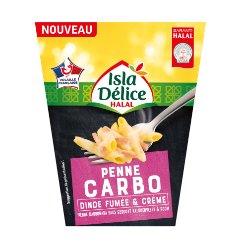 Box penne carbonara dinde fumée et crème 300g