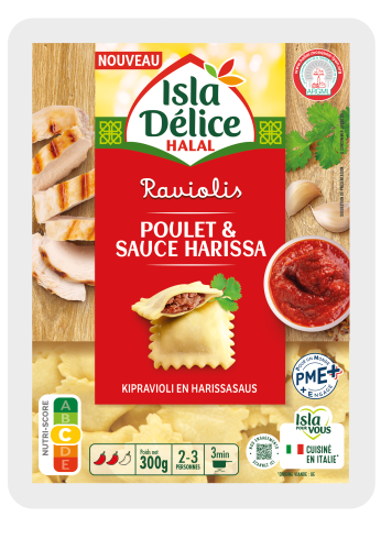 Raviolis au poulet et sauce harissa 300gr