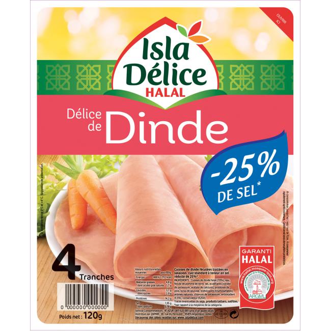 recette Délice de dinde -25% de sel 4 tranches