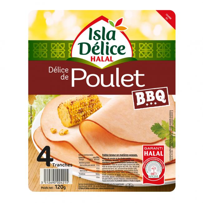 recette Délice de poulet goût BBQ 4 tranches