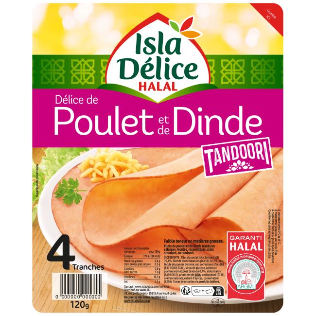 recette Délice de poulet Tandoori 4 tranches