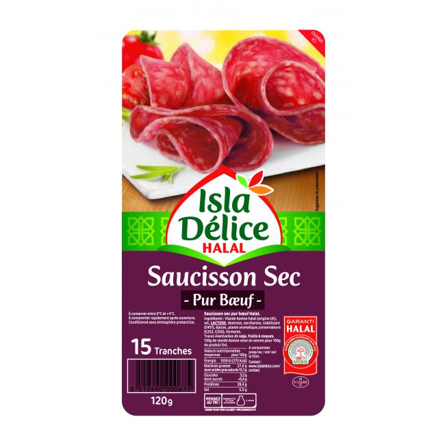 saucisson sec pur bœuf halal