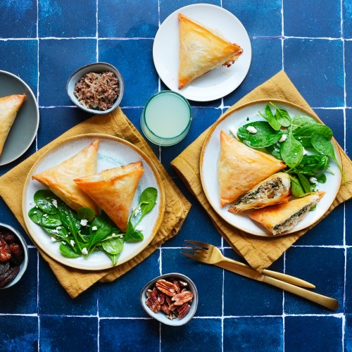 recette Filo aux &eacute;pinards et &agrave; la viande hach&eacute;e halal