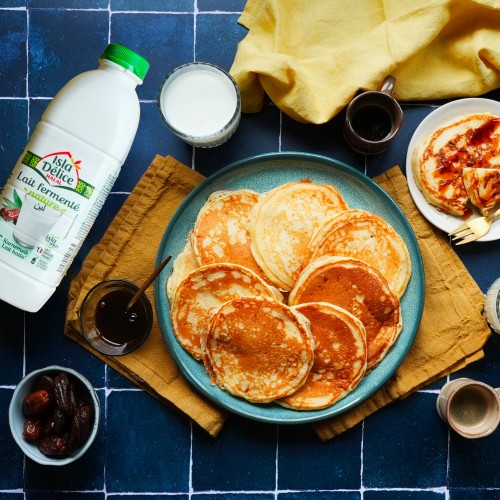 recette Pancakes au lait ferment&eacute;