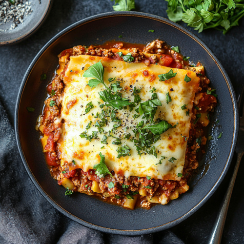 Recette de lasagne à la bolognaise halal