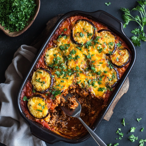 Recette de moussaka au bœuf halal